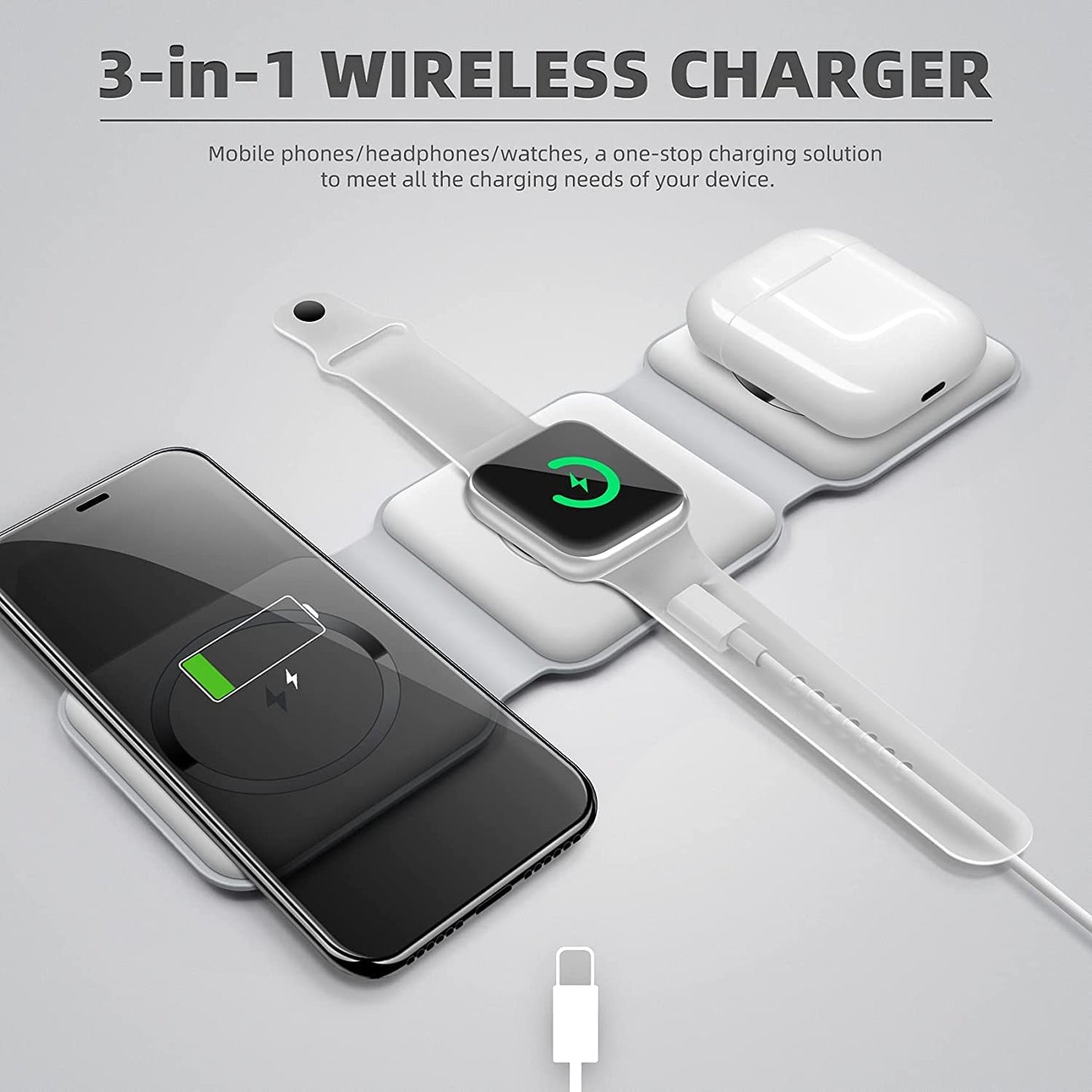 3 in 1  Wireless Charger Pad